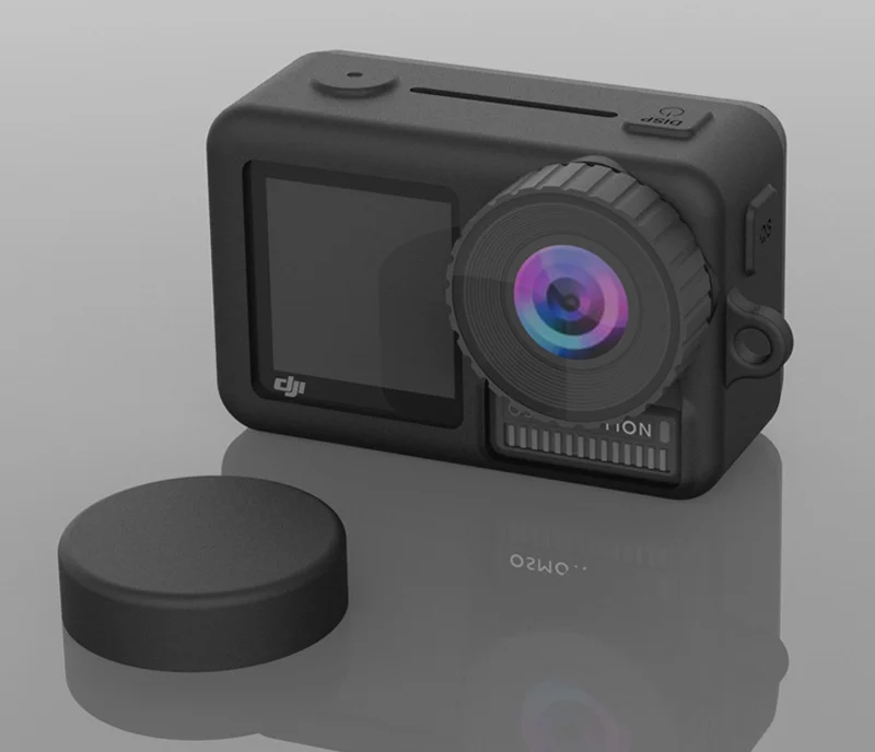 Чехол для экшн-камеры DJI защитное кремниевое наружное покрытие+ крышка объектива для спортивной камеры DJI