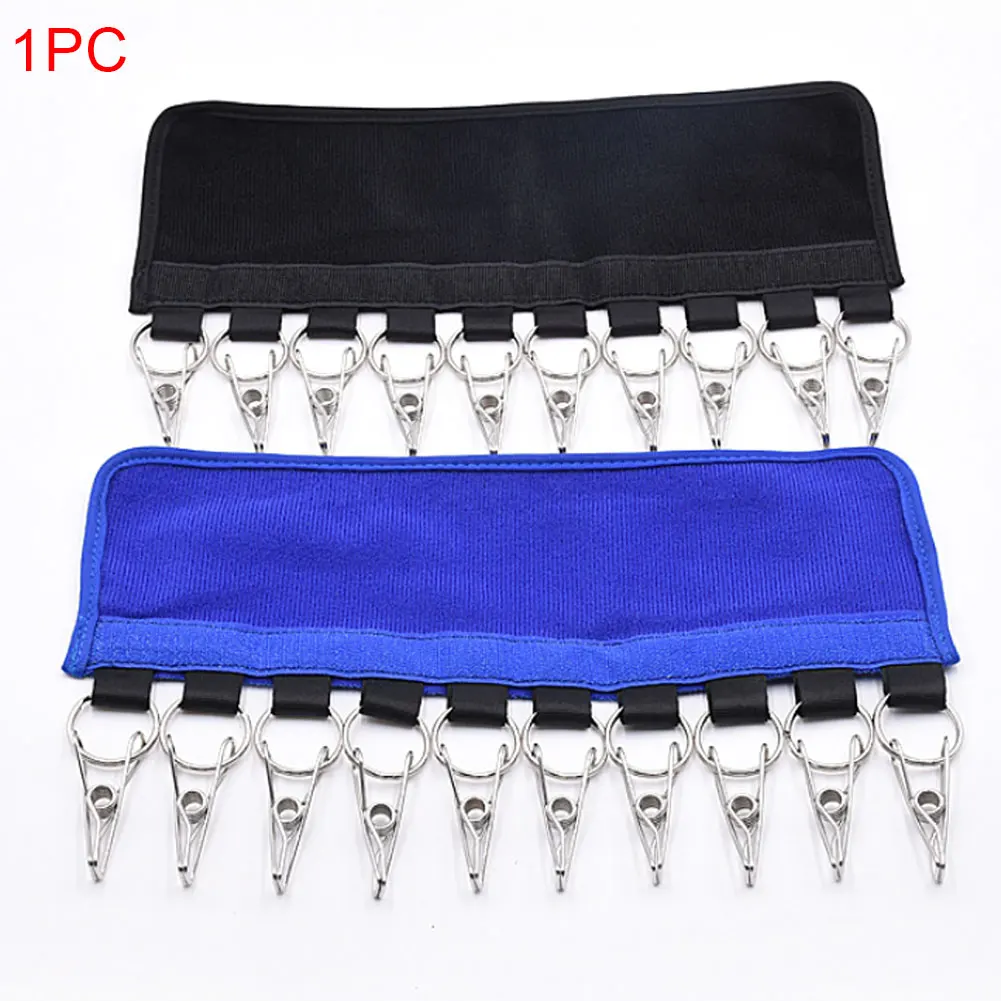10 Clips Organizer Portable Foldable Self Adhesive Closet Travel Door Hanger System Storage Holder Cap Hat Rack