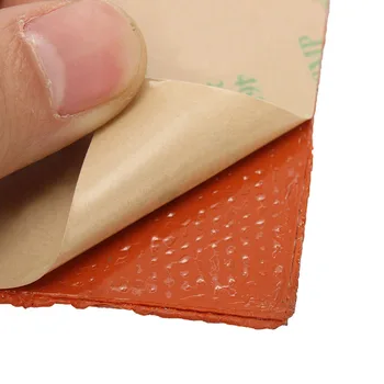 

Orange Heating Pad For 3D printer heat bed Tool 12*12cm 1pc 120W Silicone rubber