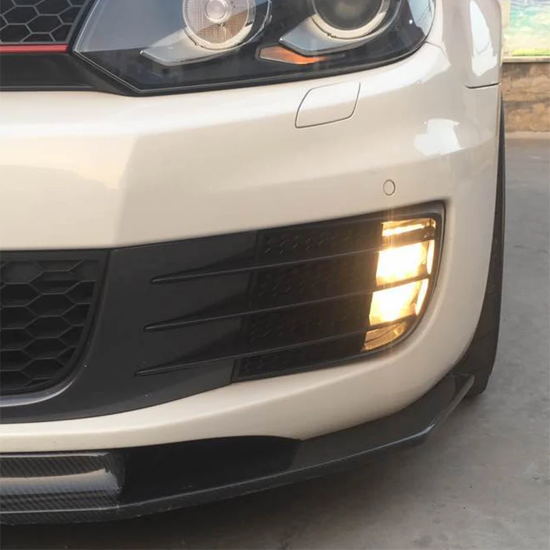 Car Front Fog Lights Cover For 2008-2013 for Volkswagen VW Golf 6 MK6 GTI R R20 Fog Lamp Hood frame Fog lamps shade