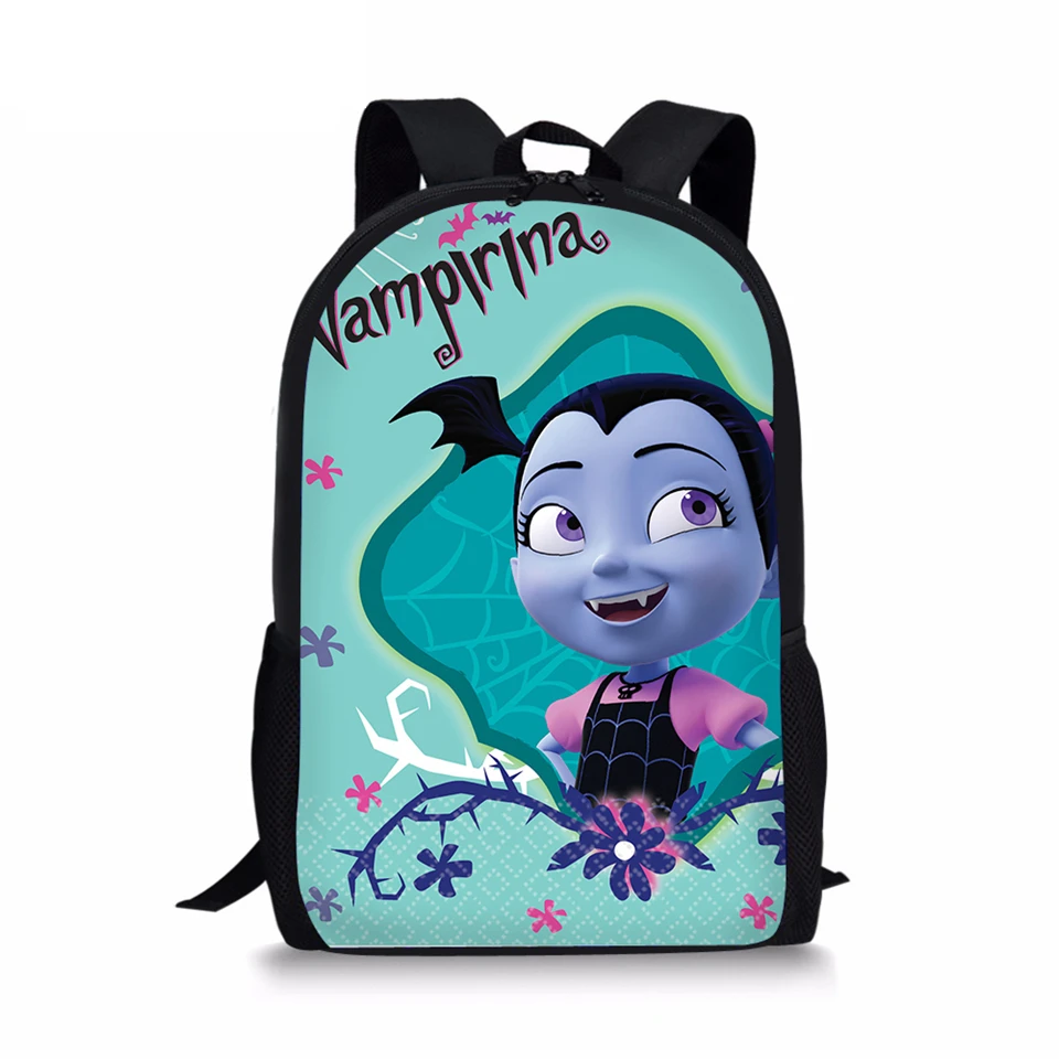 HaoYun/детский школьный рюкзак с принтом Vampirina, детский рюкзак с рисунком из мультфильма, школьные сумки-книжки для маленьких мальчиков и девочек