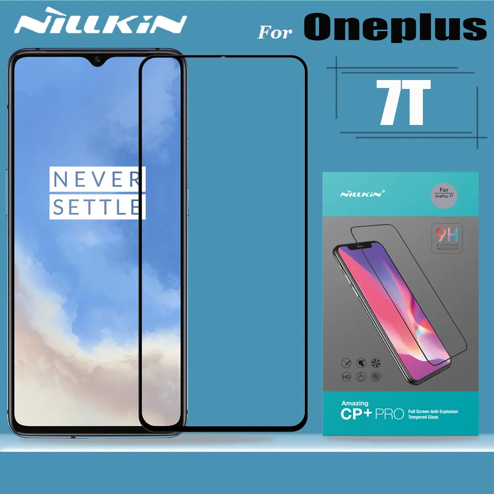 Закаленное стекло Nillkin для Oneplus 7T Защитное экрана 2.5D защитное с полным покрытием
