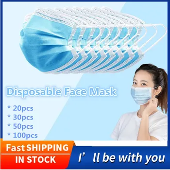 

KEDA 3 Layers Mouth Mask Disposable Face Masks air Filter Mouth Caps Anti Dust Mask pm2.5
