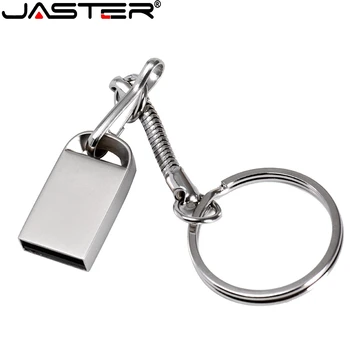 

JASTER USB 2.0 Mini USB Metal 4GB 16GB 32G 64GB Flash Drive pen drive waterproof usb stick pen drive High speed (1PCS free logo)