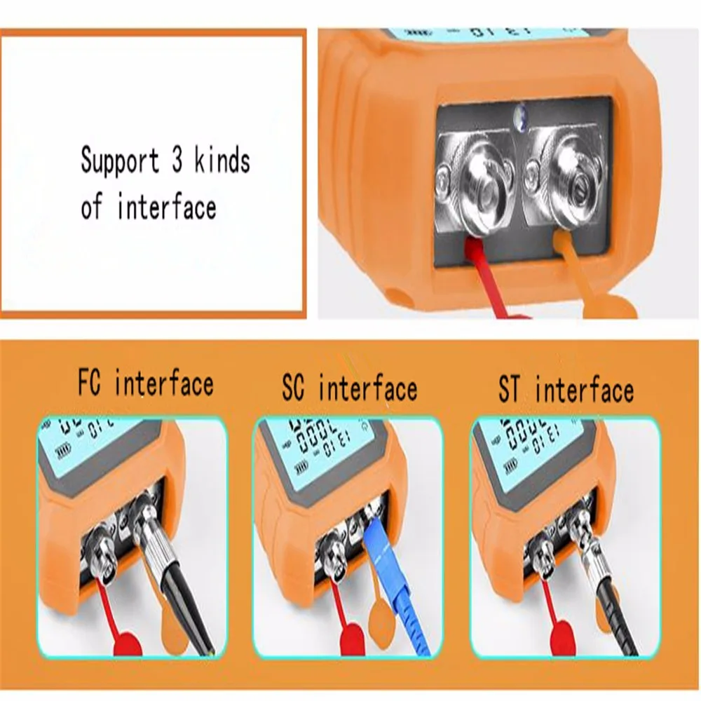 3in1 Optical Power Meter Visual Fault Locator Network Cable Test optical fiber tester 15mw Visual Fault 4