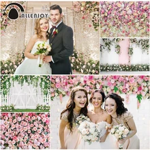 

Allenjoy Bridal Shower Photo Booth Backdrop Wedding Flower Wall Photography Background Engagement Ceremony Display Arch Banner