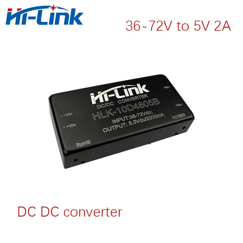 2 шт./лот 36 72V 5V 2A HLK 10D4805B постоянного/переменного тока напряжение трансформатора