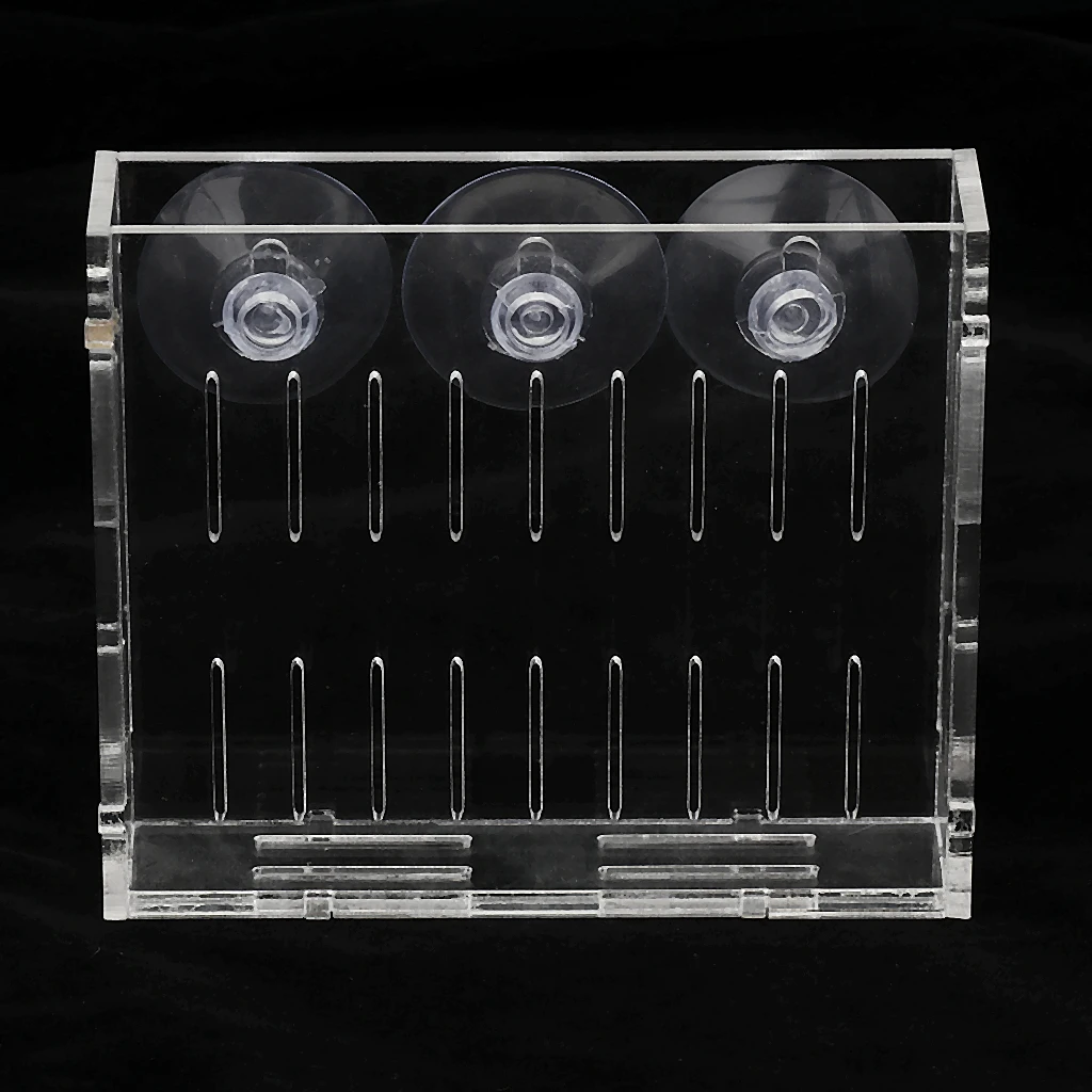 Acrylic Wall Suction Vase Transparent Vase Holder Pot Aquarium Planting Cup