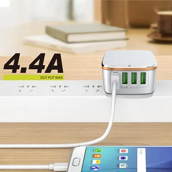 Baseus 車の充電器 usb 高速充電 4.8A 360 回転表示プレーヤーの充電器デュアル usb 車の携帯電話充電アダプタ forphone