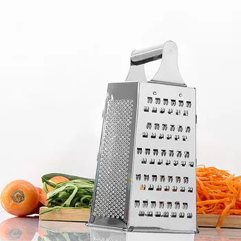 

3D Blades Cheese Vegetables Grater Carrot Cucumber Slicer Cutter Box Container Kitchenware Stainless Steel Non-Slip Base #LR3