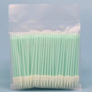 

100Pcs/Pack Small Pointed Tips Cloth Head Cleaning Swab Lint Dust Free Sticks for PCB Board Electronics Small Area Camera