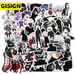 Lot de 10 ou 50 autocollants Graffiti, étiquette étanche, japon, Tokyo Ghoul, dessin animé, pour bagages, ordinateur portable, Skateboard, vélo, cadeau pour enfants 