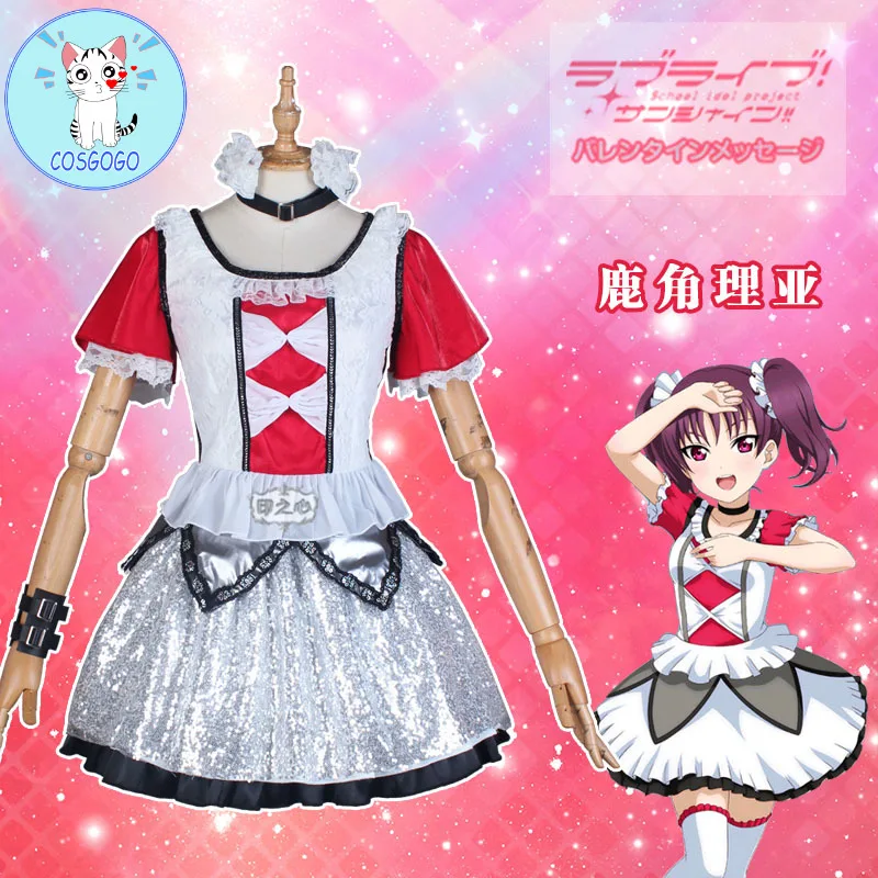 Аниме! LoveLive!Sunshine Saint Snow Kazuno Leah красивая форма косплей костюм сценическое