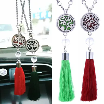 

Tree Of Life Car Air Freshener Perfume Diffuser Air Conditioning Ventilation Fringe Pendant Rearview Mirror Hanging Accessories