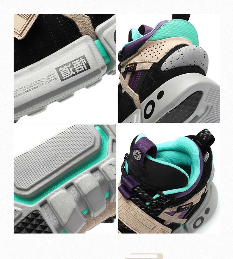 Li-Ning FW Мужская эссенция ACE + Wade Культовая обувь кошелек из натуральной кожи подкладка Спортивная обувь Кроссовки AGWP027 XYL243