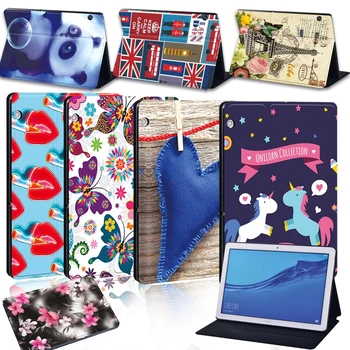 

Cover Case for Huawei MediaPad T3 8.0 Inch / T3 10 9.6 Inch / T5 10 10.1 Inch Tablet Case PU Leather Smart Bracket Cover Case