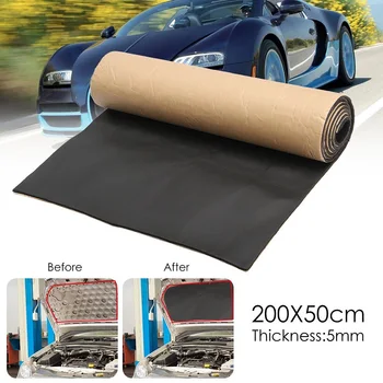 

1Roll 200cmx50cm 5mm Car Sound Proof Deadening Upgarded Car Truck Anti-noise Sound Insulation Cotton Heat Closed Cell Foam