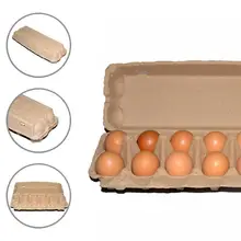 

Recycled 10Pcs Great Eggs Paper Food Storage Case Fridge Box Lightweight Egg Tray Reusable for Market