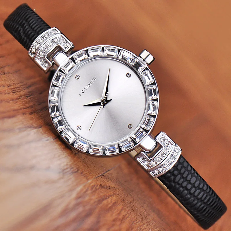 

Brand Women's Watch Waterproof Korean-style Fashion Students Watch Switzerland Top Grade Diamond Set Simple Belt Quartz Watch