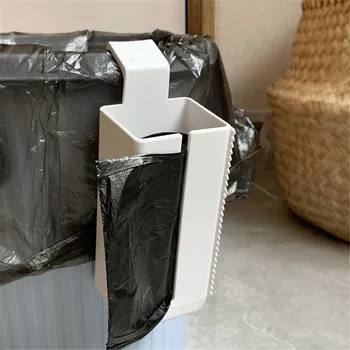

Hanging Trash Bag Storage Box Remote Control Drawer Organizer Nail-Free Trash Bin Cabinet Drawer Plastic Bag Box #LR2