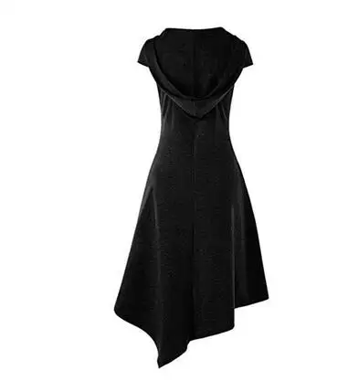 Ренессанс средневековый Готический короткие женские платья ретро открытая одежда Платья для вечеринок европейские ретро костюмы на Хэллоуин - Цвет: black