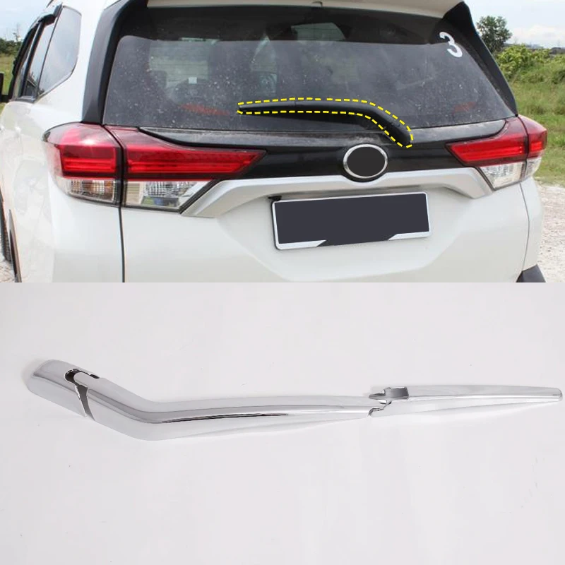 

For Toyota Rush Daihatsu Terios F800 F850 2018 2019 Exterior ABS Chrome Rear Window Wiper Nozzle Cover Trim Car Styling