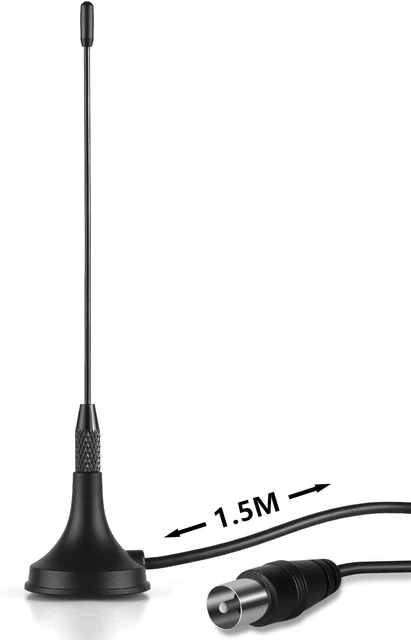 ANTENNA PORTATILE AMPLIFICATA DIGITALE TERRESTRE TV UHF AUTO