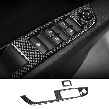

For BMW Z4 E89 2009-2015 2PCS/Set Carbon Fiber Car Window Lifter Button Control Frame Window Switch Armrest Panel Cover Stickers