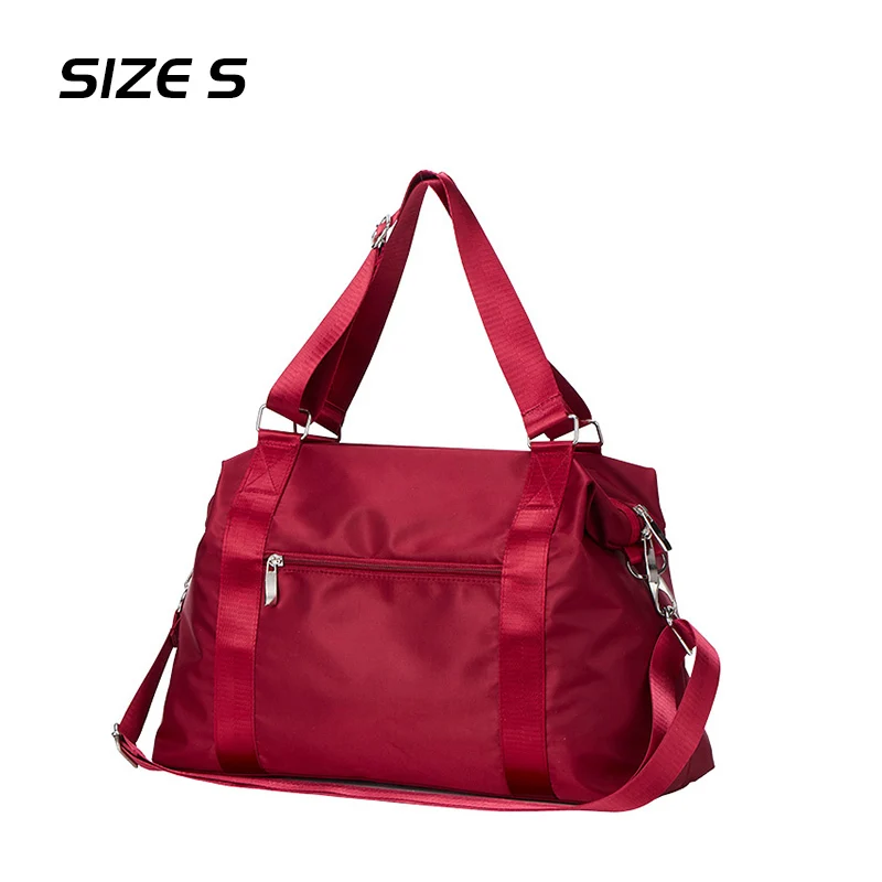Дорожные сумки и багаж для женщин Дорожная сумка для путешествий женская сумка для багажа Холщовая Сумка нейлоновая сумка для выходных клатч для диктотеки - Цвет: Red s