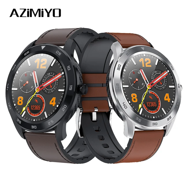 AZiMiYO DT Smart Horloge Waterdicht IP68 Hartslag Tracker Ondersteuning GPS Man Sport Tracker SmartWatch Voor Android IOS