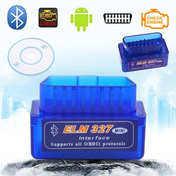 

Standard OBD II Car Engine System Diagnostic Scanner Elm327 V2.1 Bluetooth Smart Diagnostic Tool Real-time Detection Car Status