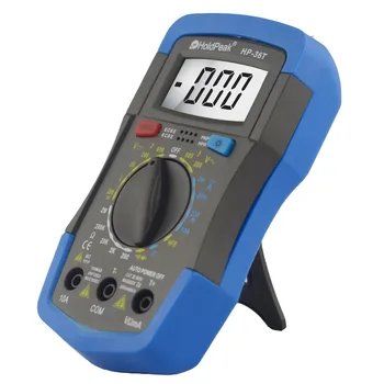 

Holdpeak Multimeter Manual Range Digital Tester DC AC Voltage Resistance Temperature Instrument HP-36T