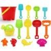 12pcs/set Summer Kids Sand Beach Toys Castle Bucket Spade Shovel Rake Water Tools Set For Kids Toys Fun Shovel Molds 1