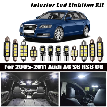 

11x 100% Error free LED Interior Reading Dome Light Kit Package for 2005-2009 2010 2011 Audi A6 S6 RS6 C6 sedan