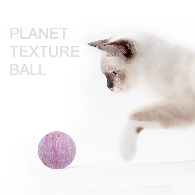 1 Polycarbonate For Dogs Toy Ball For Cat EVA Planet Theme Texture Happy Pet Cat Toys Balls Pet Products Dropship