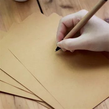 

Coloffice 50PCs/Set A4 A5 B5 Blank/Single-sided Lined Retro Vintage Kraft Envelope Paper Stationery Thick Paper Office Supplies