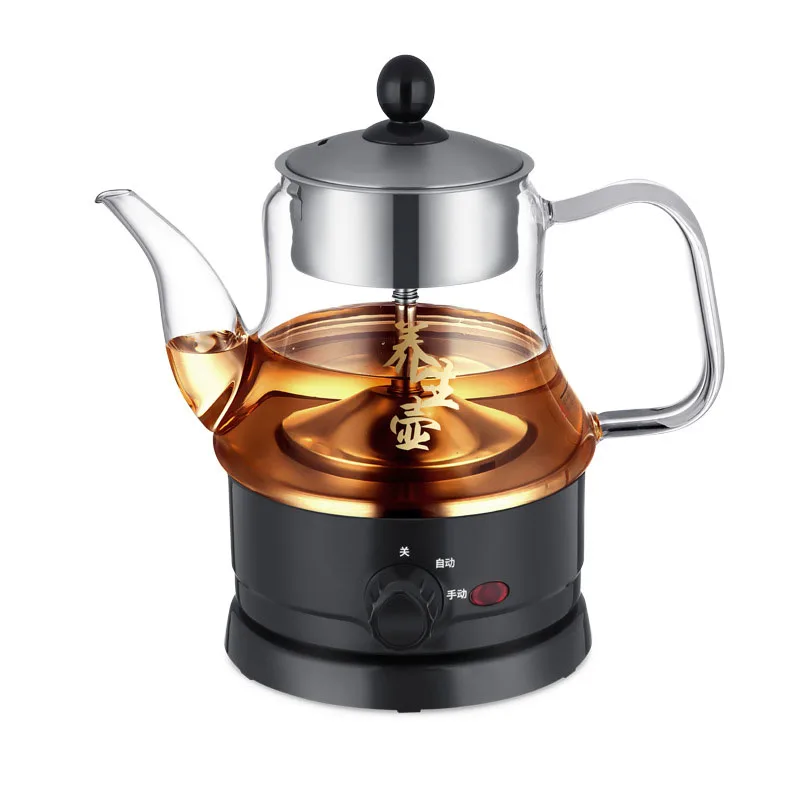 600W Button Type Multi-function Steamer Glass Steam Pot Pu'er Tea Machine Coffee Machine Extraction Health Steaming Teapot