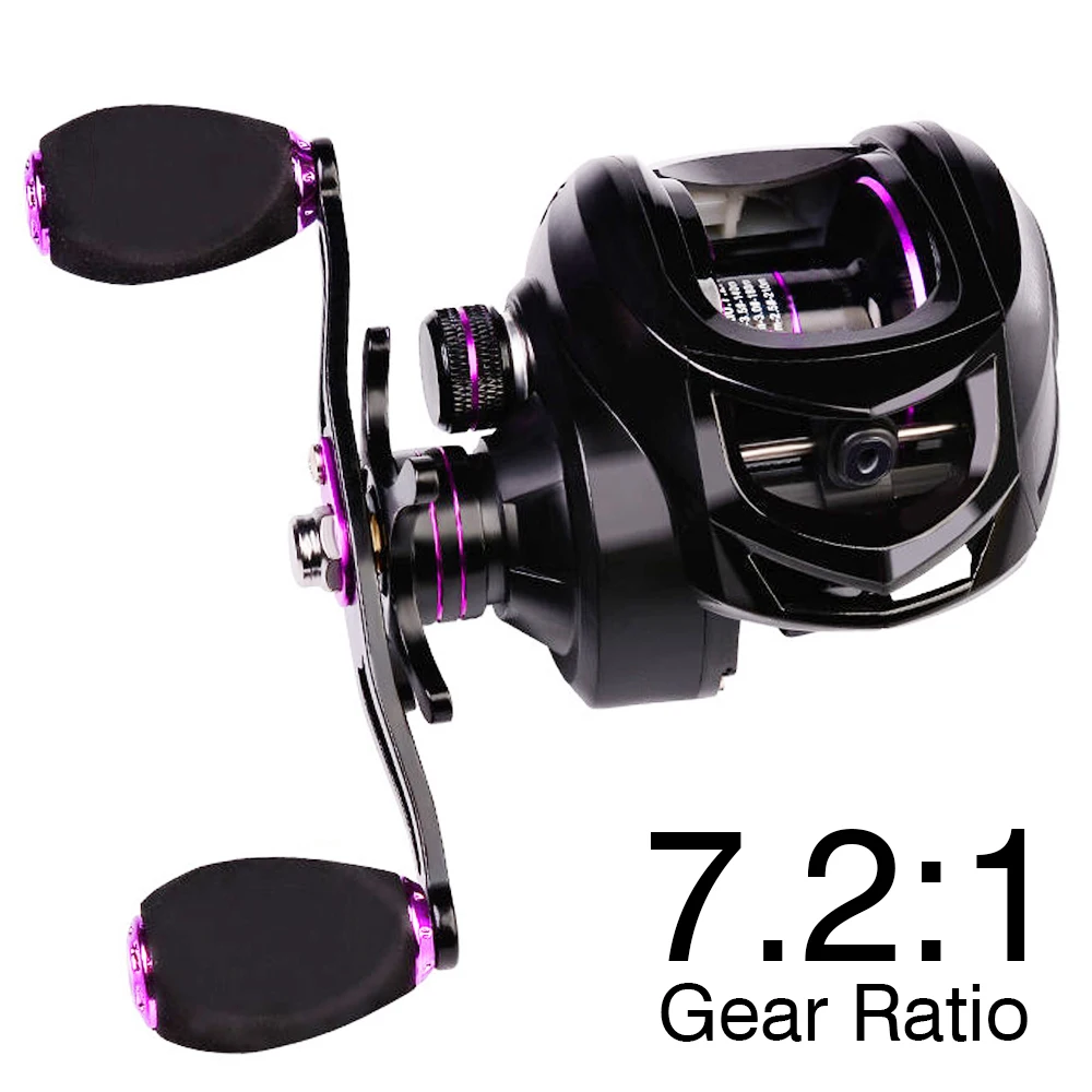 Saltwater Baitcasting Reel and Baitcaster 9BB 5.4:1 7.1:1 Bait Casting  Multiplier Coil Fishing Reel With Spare Spool For Octopus