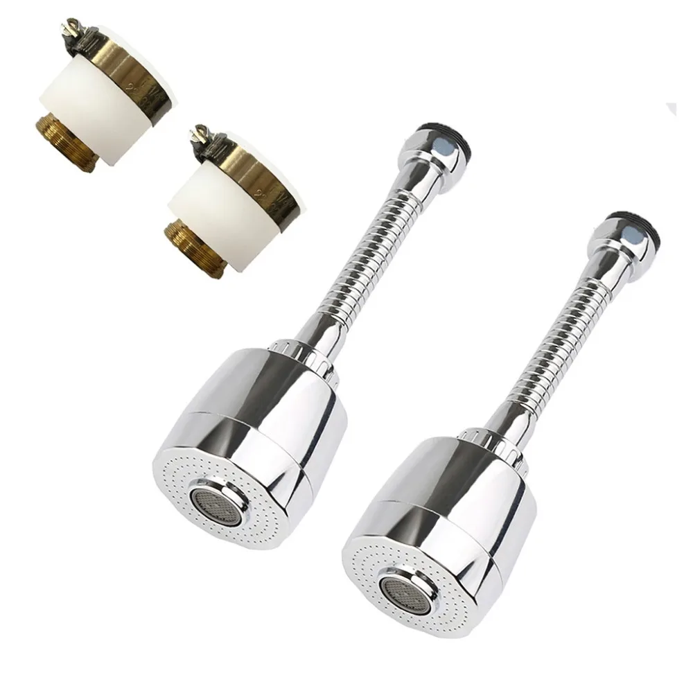 4pcs faucet sprayer turbine 360 sink faucet sprayer spray 2pc hose faucet booster nozzle water saver + 2pc universal joint 30N28 (11)