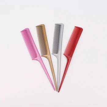 

1pcs Hot Fashion Black Fine-tooth Comb Plastic Anti-static Hair Style Rat Tail Comb 22cm Hair Styling Beauty Tools