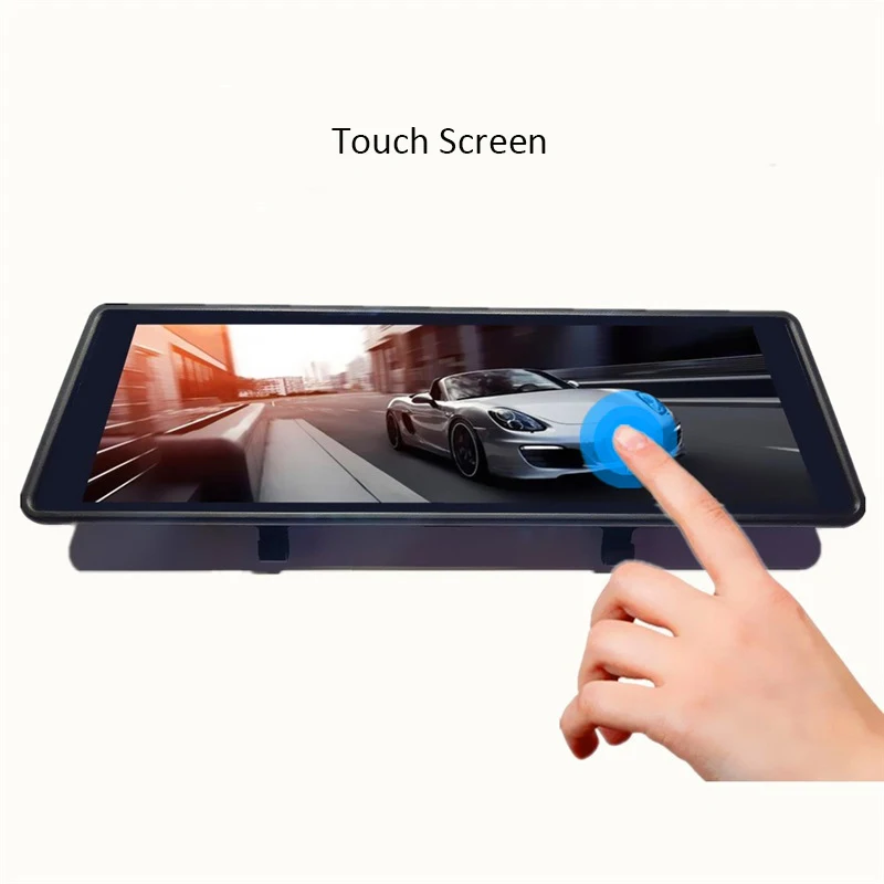 Автомобильный видеорегистратор 10 дюймов сенсорный экран 1080P Full HD двойной