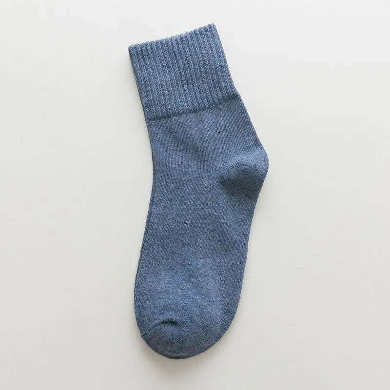 3Pairs/lot=6Pieces Autumn Solid Color Wild Winter Socks Fashion Female Threaded Long Tube Woman Cotton Socks