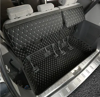 

Leather Car Trunk Mat Cargo Liner Backrest Mat Interior Modification For Toyota Sienna 2011-2019 Xl30 Car Styling Accessories