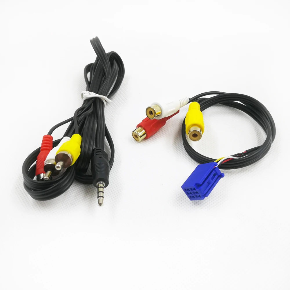 Wanhonghui RCA 20-PIN Adapterkabel Für Android Autoradio - AUX, Subwoofer & Mikrofon Anschluss