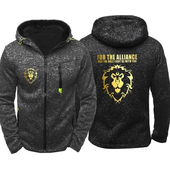 

World of Warcraft WOW Sweater Men's Hooded Jacket Zipper Teen Cardigan Student Clothes Tide New Trend Autumn and Winter Full 100