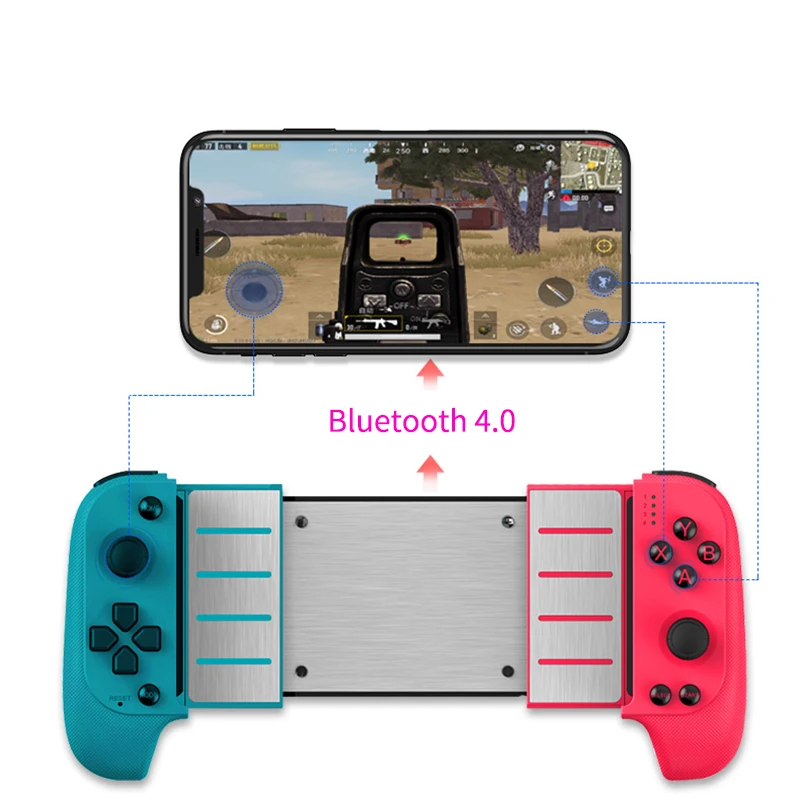 Полный беспроводной Bluetooth игровой контроллер Телескопический геймпад джойстик для samsung Xiaomi huawei Android Phone PC