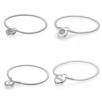 

YDX 925 Sterling Silver Bracelet Women Snake Chain Bangle Women Jewelry