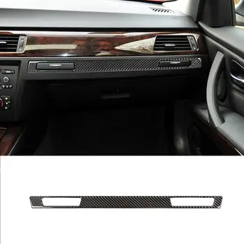 

Real Soft Carbon Fiber Copilot Water Cup Holder Panel Decor Trim for BMW 3 Series E90 E92 2005-2012 LHD Vehicles Accessories