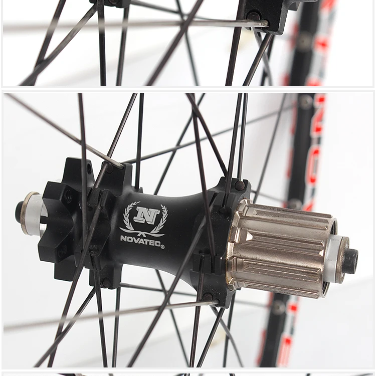 Novatec горный велосипед внедорожный MTB Углеродные колеса 26 дюймов дисковый тормоз 4 подшипника 7-11speed QR SAPIM велосипедные спицы колеса