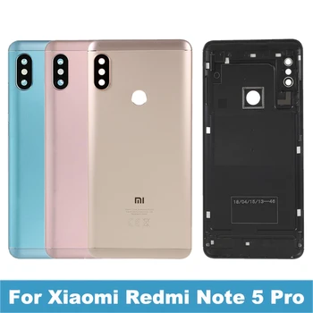 

Original Housing For Xiaomi Redmi Note 5 Pro Note5 Metal Battery Back Cover Replacement Parts Case With Lens Buttons